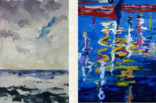 Mer et reflets
