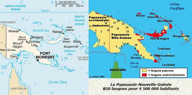 carte Papouasie