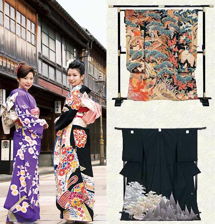 Kanazawa teinture soie