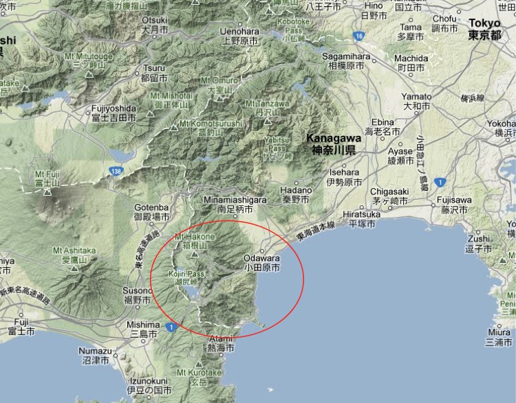 Carte Hakone