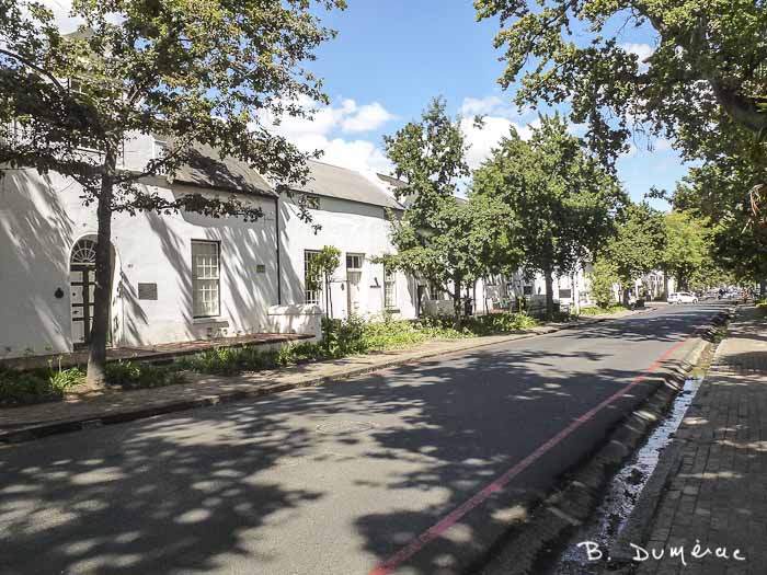Une rue à Stellenbosh