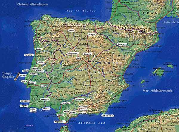 carte Ibérie