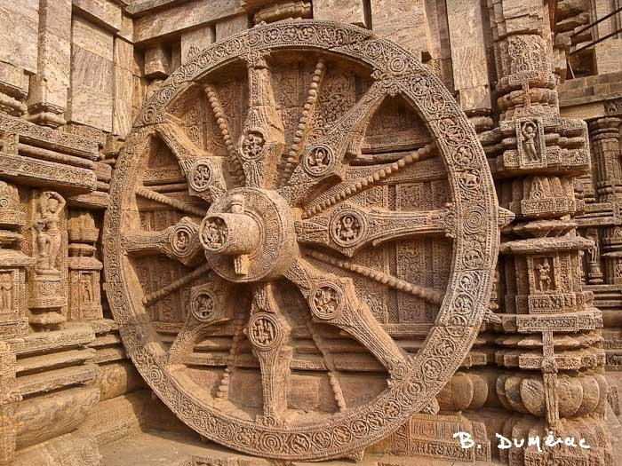 Une des 24 roues du temple du soleil