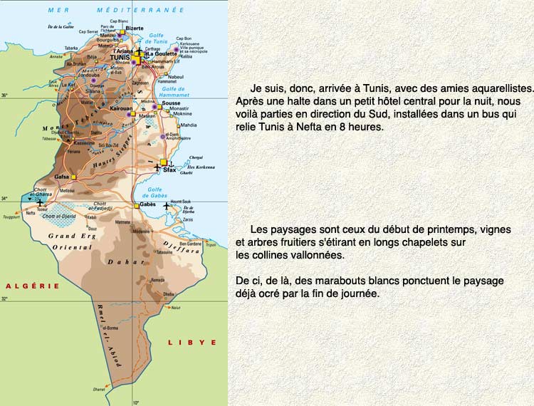 carte Tunisie